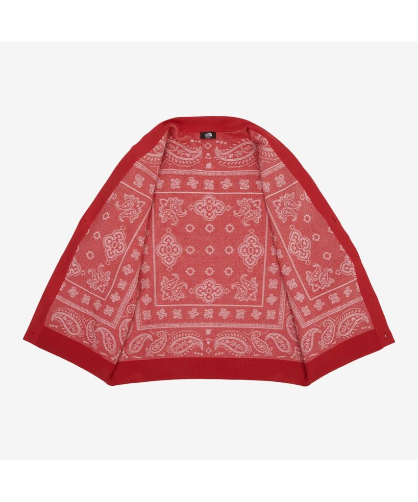 The North Face Nj5Sr55B Мужской кардиган с узором пейсли Красный