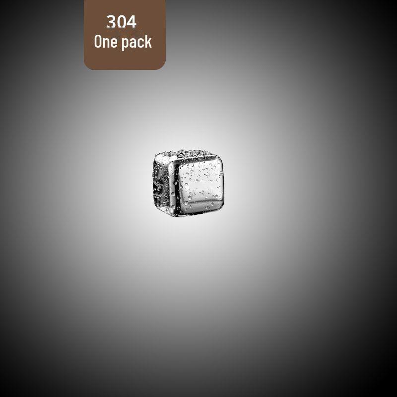 «Многоразовые кубики льда из нержавеющей стали 304 для быстрой заморозки виски и пива»