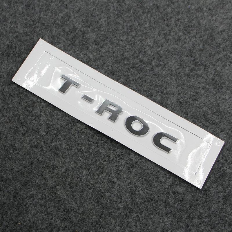 Применимо к T-ROC TROC Бирка для багажа Задний фонарь Логотип T-roc АБС-пластик Серебристый