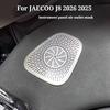 For JAECOO J8 2026 2025 Stainless Steel Car Dashboard Air Vents Protective Cover Speaker Frame Trim Stickers