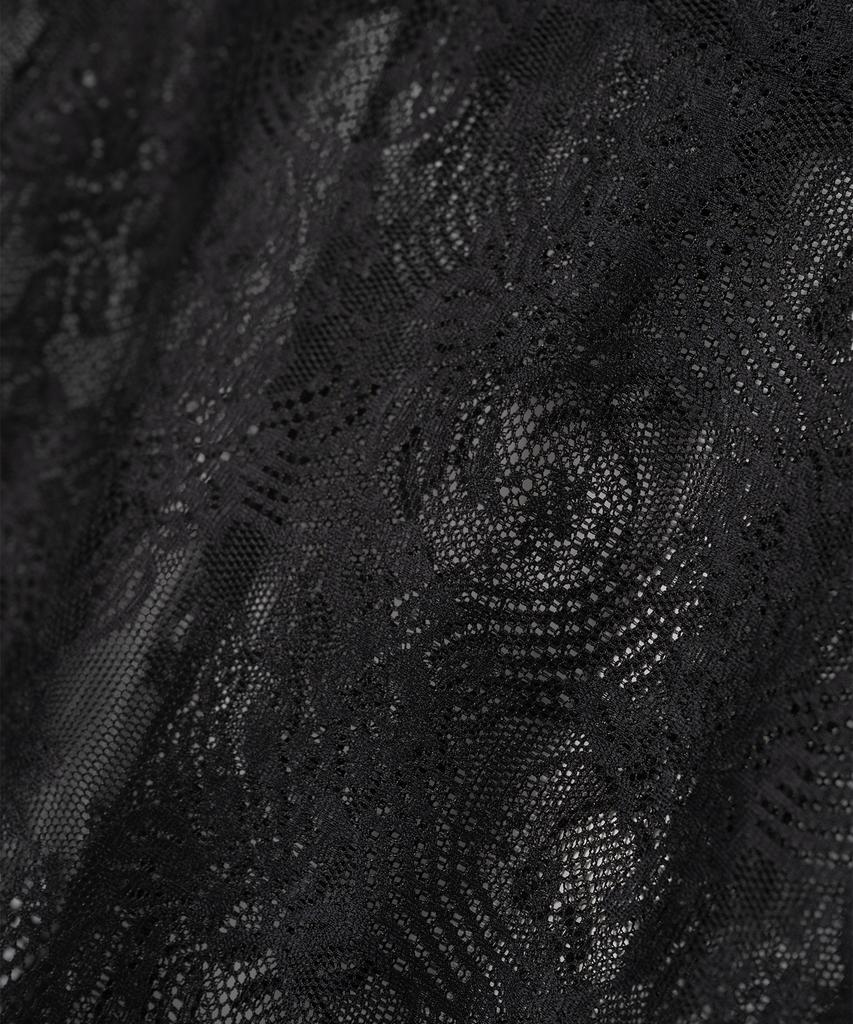 Milo Woman Lace Trimmed Wrap Skirt [Black]