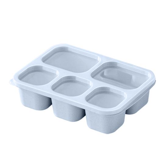 Контейнеры для обедов Bento для взрослых и детей. Многоразовые коробки для закусок с 5 отделениями для школьной работы, путешествий. Штабелируемые микроволновые печи. Безопасные кухонные инструменты.