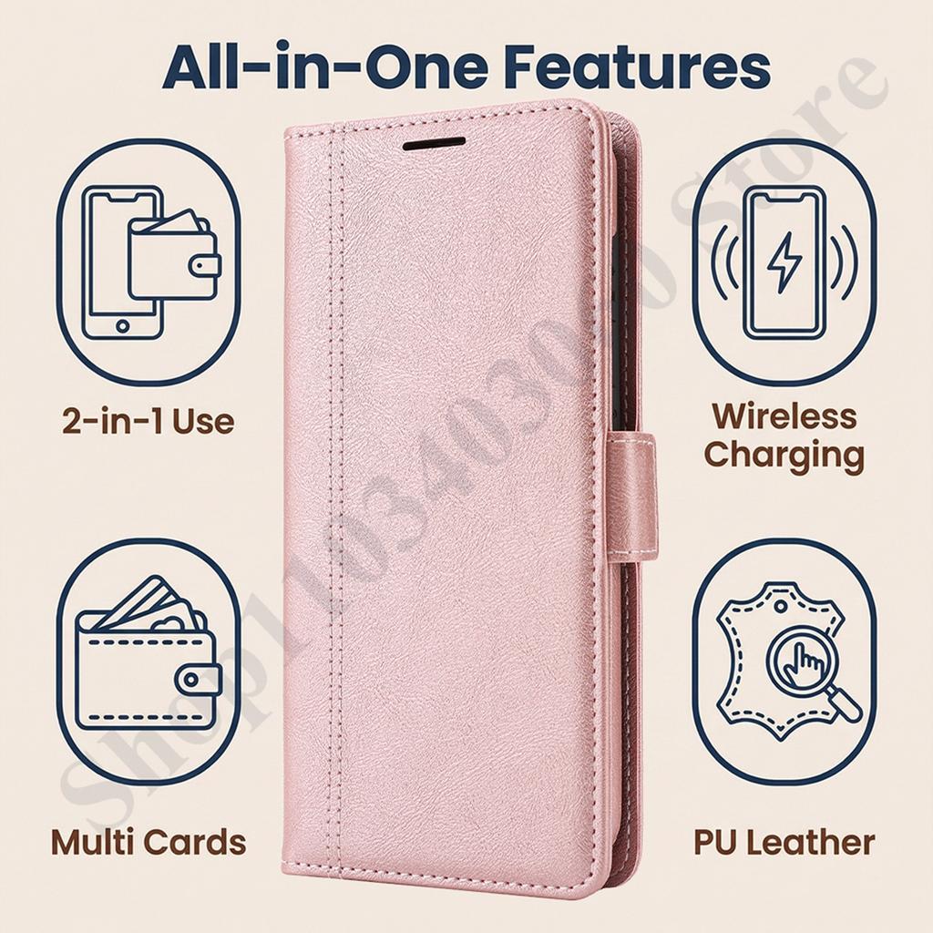 2 in 1 Magnetic Leather Case For Samsung Galaxy S26 S25 Ultra S24 Plus S23 Cash Cards Slot Wireless Charging Wallet Phone Cover