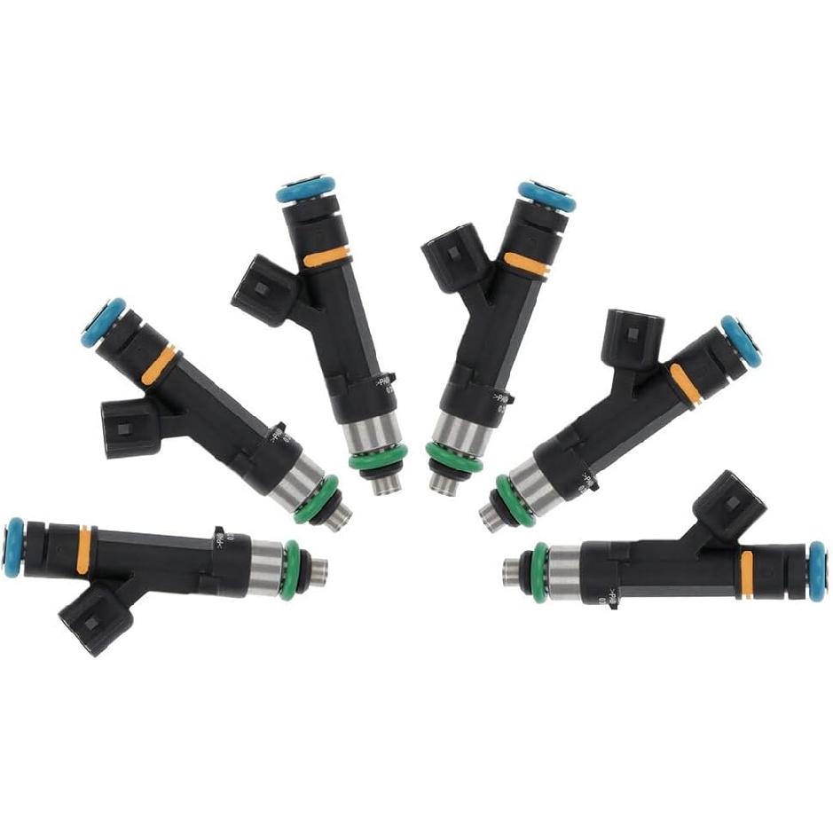 6pcs 0280158119 Injectors,ANGLEWIDE 4 Holes Fuel Injectors Sets fit for 2008-2010 for Dodge Grand Caravan,2007-2010 for Jeep Wrangler