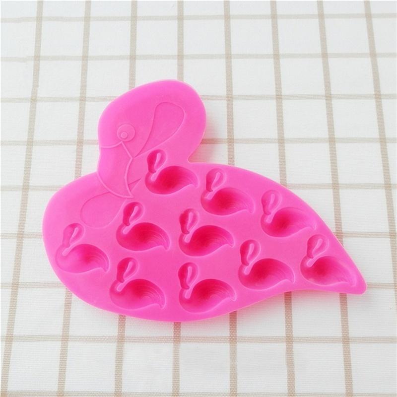 Силиконовые формы для фламинго, формы для торта, шоколадные формы для мыла ручной работы, формы для льда, решетки для льда