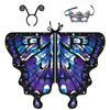 Fairy Festival Rave Dress Party Favor Cloak Butterfly Scarf Butterfly Wings Shawl Butterfly Costume