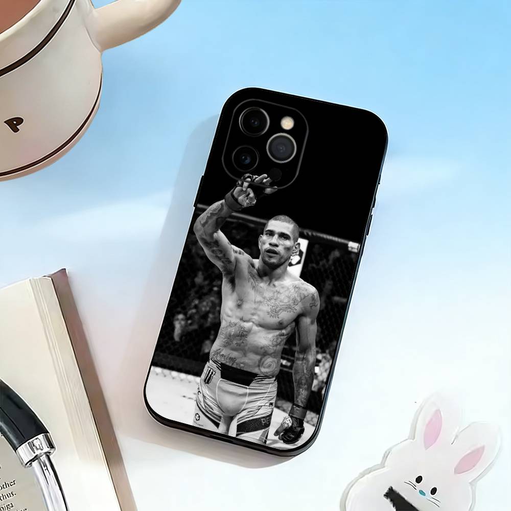 D-Fighting Pereira Alex   Phone Case For iPhone 17,16,15,14,13,12,11 Plus,Pro Max,XS,Soft Silicone Black Cover