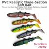 3-Segment Jointed Fishing Lures 16cm/20cm Sinking Soft Baitfish Soft Bait Pike Fishing Lures For Pike Perch Fishing