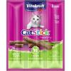 VITAKRAFT Cat Stick mini poulet + Herbe à chat - Friandise pour chat - Sachet fraicheur de 3 sticks