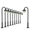 10-Pack LED Street Lights, 35mm, 1:120-1:150 Scale, for Model Trains, Buildings, Dioramas, Scenery Collections, Educational DIY Projects