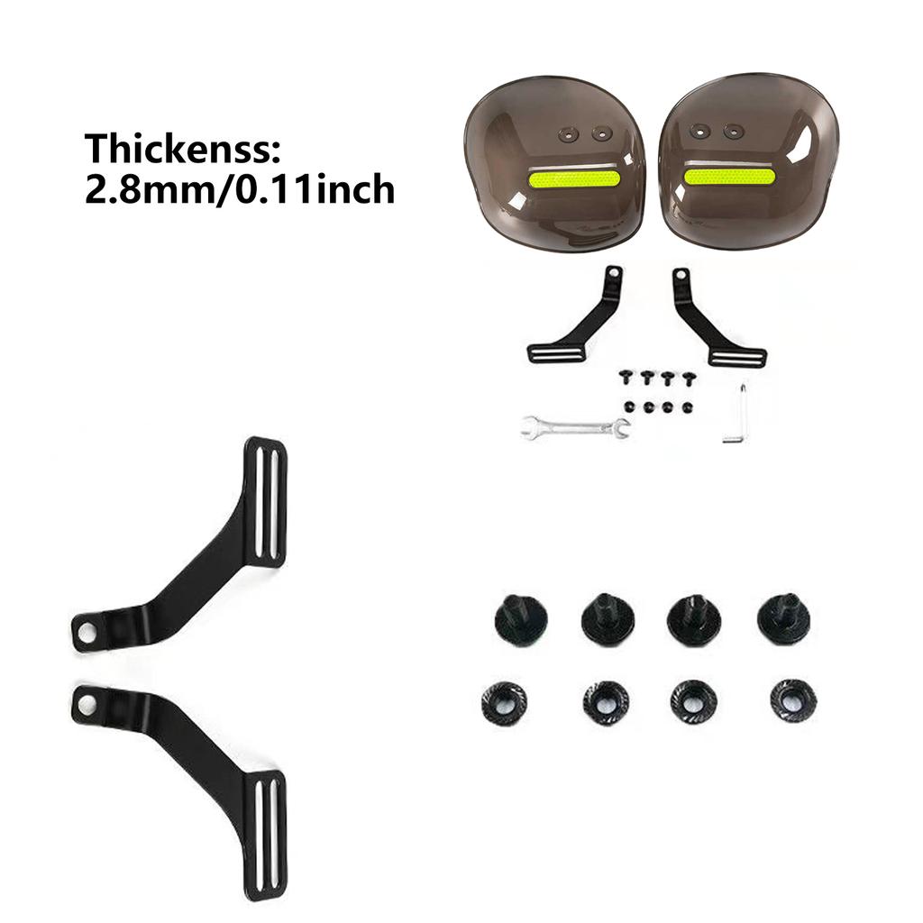 Ветрозащитные мотоциклетные щитки для рук, протекторы, дефлекторы, устойчивые к погодным условиям, высокопрочные, с надежным креплением для мотоциклистов