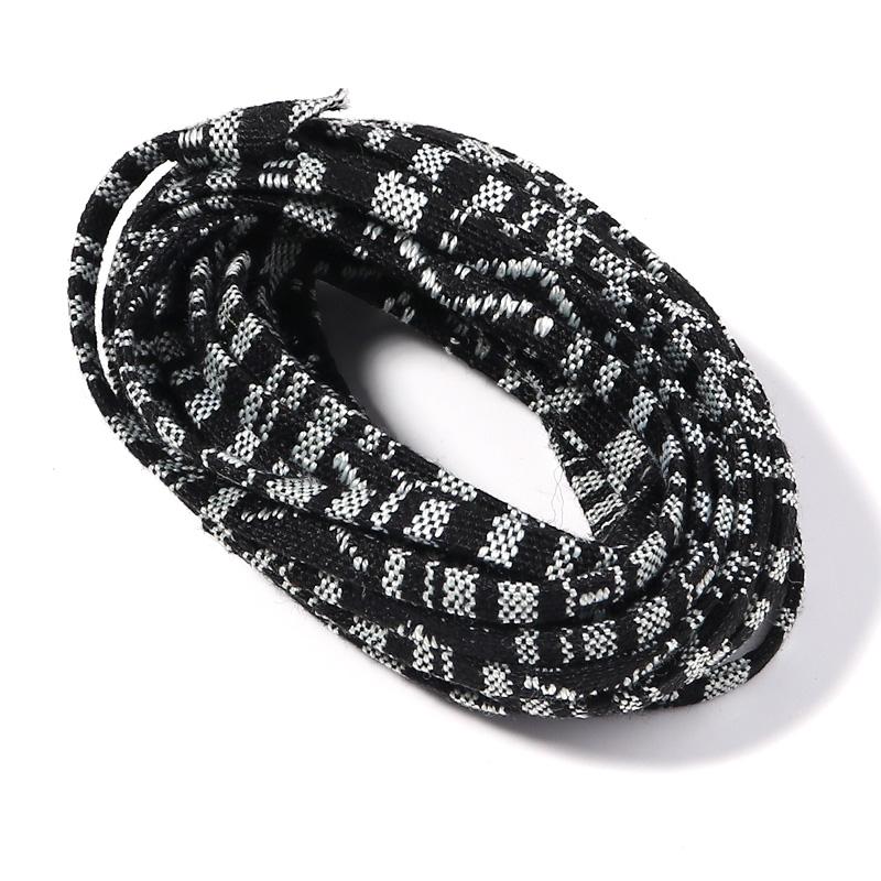 5 Yards Cotton Rope 5mm Fabric Ethnic Decorative Flat Twisted Cords For Handmade Bracelets Materials Jewelry Making Wholesale