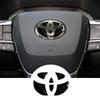 Наклейка-эмблема на руль автомобиля из углеродного волокна Для Toyota RAV4 Hilux Aygo Yaris Ractis Corolla Camry CHR Auris Tacoma