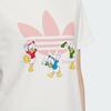 adidas Спортивная футболка с коротким рукавом Disney Cotton Print, женские топы, белые JP1428