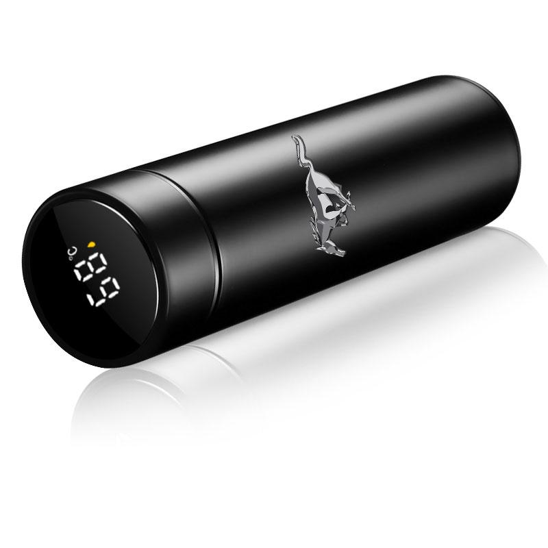 Портативная автомобильная умная бутылка-термос с дисплеем температуры, кофейная кружка для Ford Mustang SHELBY GT 500 350 Convertible V Mach e, водонепроницаемая