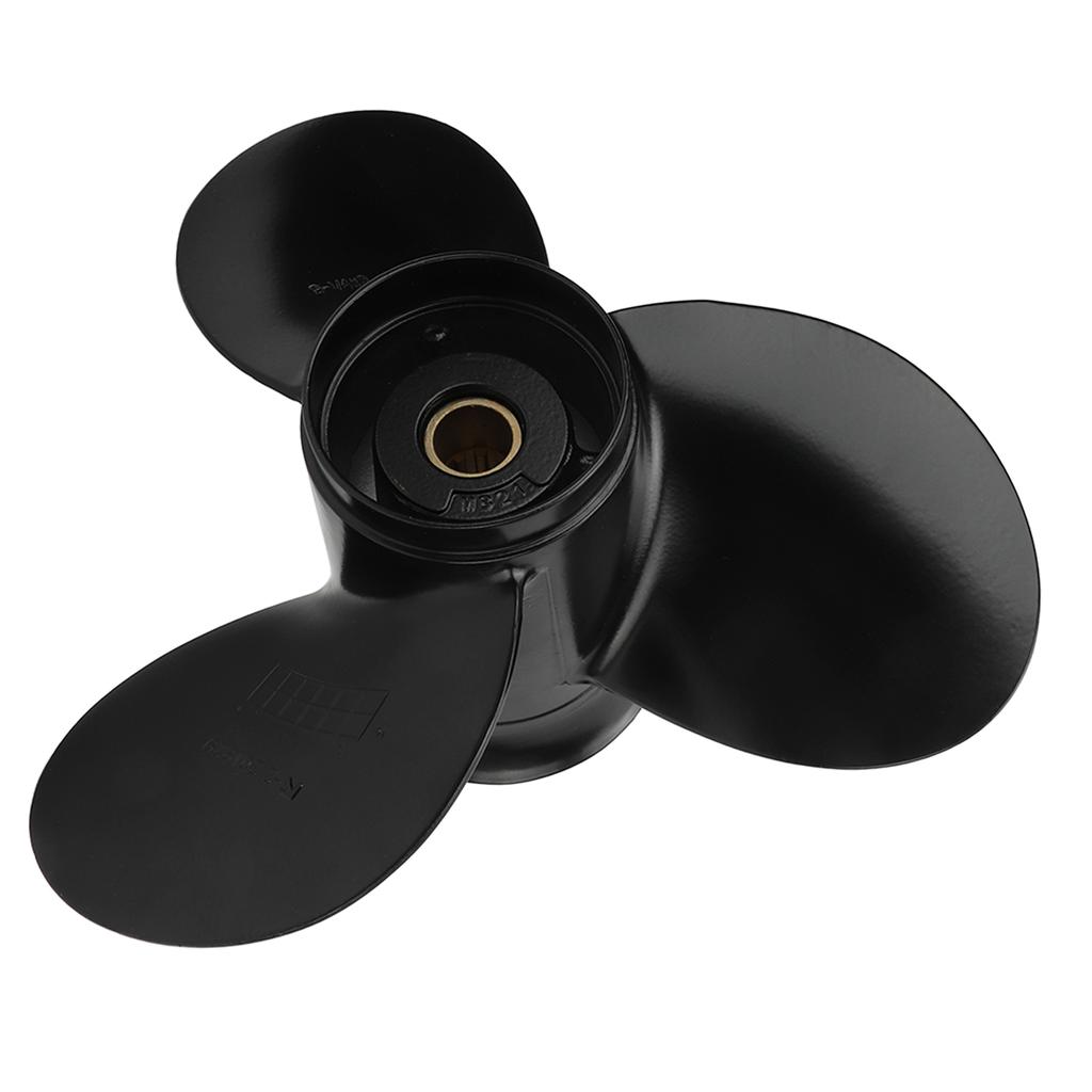 Outbord Propeller 9 1 4x8in 3 Blades 10 Splines R Rotation Aluminum Alloy Replacement for Suzuki 8‑20HP