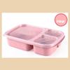 Wheat Straw Lunch Box Microwave Compartment Dinnerware Food Storage Container Lunch Box for Kids Healthy BPA Free Bento Boxes