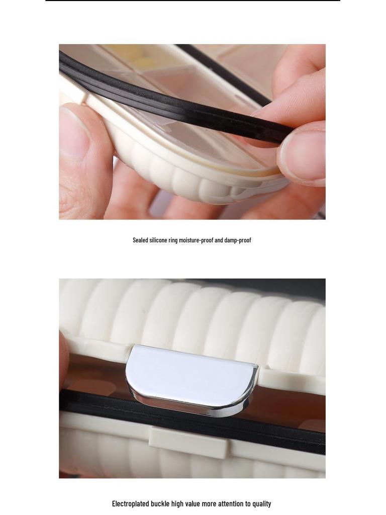 Mini Travel Pill Box: 7-Day Multi-Compartment Portable Dispenser for Pills, Tablets, and Jewelry. Sturdy, Sealed Storage.