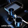Premium Car Cup Holder Expander Multi-Function Drink Holder with Food Table 360-Degree Adjustable Base Tray for Snack