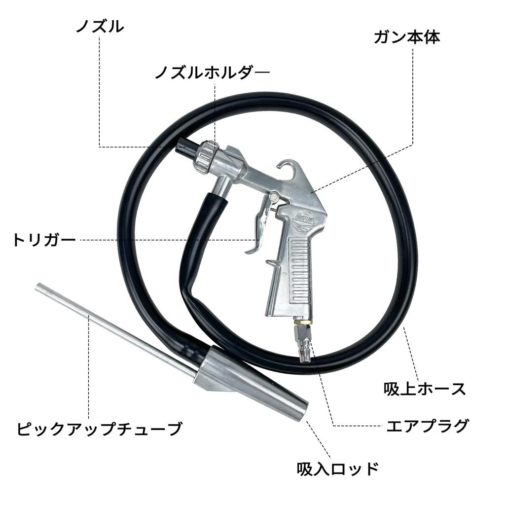 Sutekus Sandblasting Gun Kit for Rust Removal and Paint Suction Blast Gun with Nozzle Stripping, Painting, Cleaning, Maintenance,