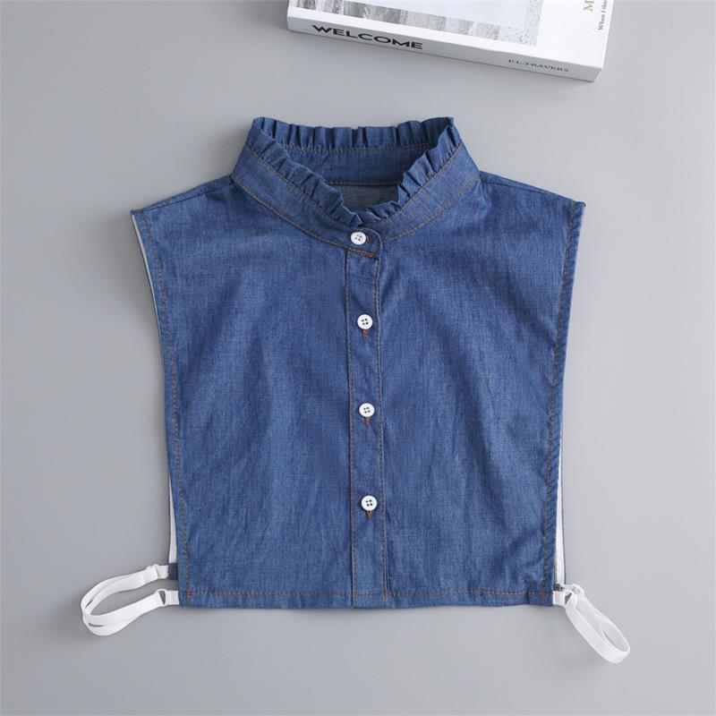 New Fake Victorian Stand Up Collar White Black Lace Collars Detachable For Women Blouse Lapel Shirt False Collar Woman