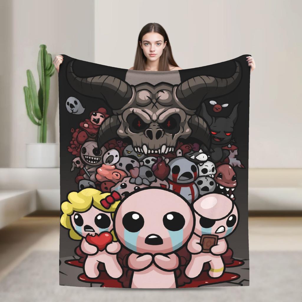The Binding of Isaac Plush Blanket Kids Flannel Throw Blanket For Bedroom Soft Custom Quality Bedspread Gift