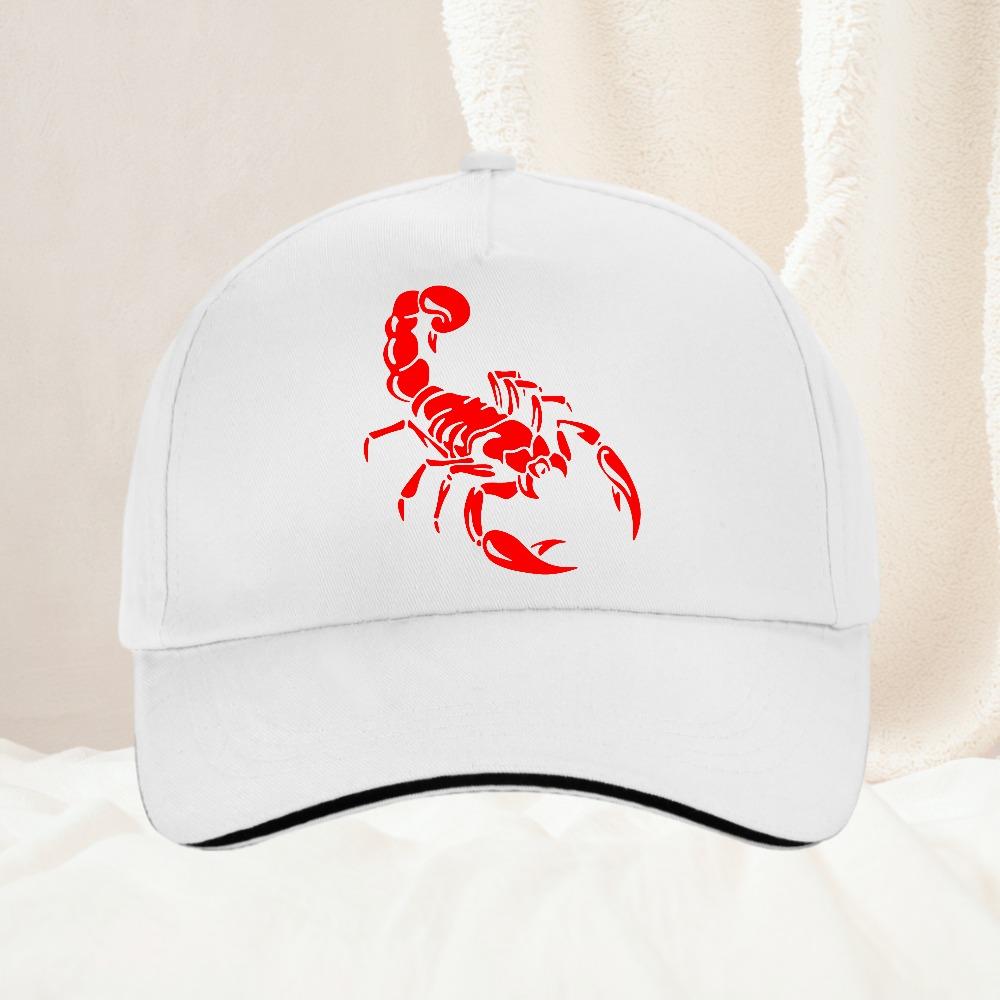 Unisex Scorpion Baseball Caps Spring Autumn Outdoor Adjustable Casual Hats Sunscreen Hat Sports Cap