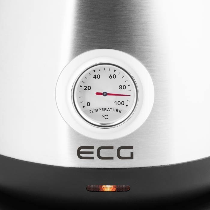 Bouilloire électrique - ECG - RK 1705 Metallico - 1,7 L - Inox - Indicateur de température