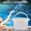 Pool Skimmer Basket 19cm Diameter Filter Basket with Handle SP1091LX Replacement Skimmer Basket for Pool Cleaning Maintenance