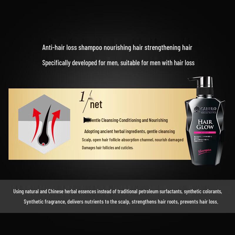 CABELO Men's Anti-Hair Loss Shampoo