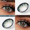 KING Series Dark Blue Colored Contact Lenses for Eyes Fashion Natural Yearly Lens 14.2mm 2pcs/pair