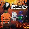 DIY 4in1 Halloween Magic FIGURE Pumpkin Mummys Ghosts Vampires Bats Decoration Building Blocks Kit Girl Boys Bricks Model Toy