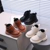 Kids' Martin Boots - Solid Color Short Boots for Boys and Girls. Soft Bottom, Non-Slip Leather Boots for Spring and Autumn