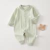 Newborn Pure Cotton Long-Sleeve Jumpsuit for Spring/Autumn - Baby Romper Pajamas for Crawling