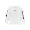 Checkerboard Logo Casual Long Sleeve Crew Neck T-Shirt Men Tops White VN0A54MQWHT
