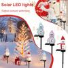 Outdoor Plastic Solar Lights Snowman Shape Solar Powered LED Lamp Waterproof Garden Light Decoration For Walkway Path Yard
