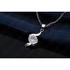 Luxury Shinny CZ Pendant Women Jewelry 925 Sterling Silver Necklace/Earring Classic Bridal Wedding Jewelry Set