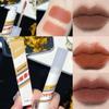 Velvet Matte Lip Paste Naturally Moisturizing Lip Glaze Lipstick Waterproof Long-lasting Setting Makeup Daily Cosmetics Students Fashionable Women