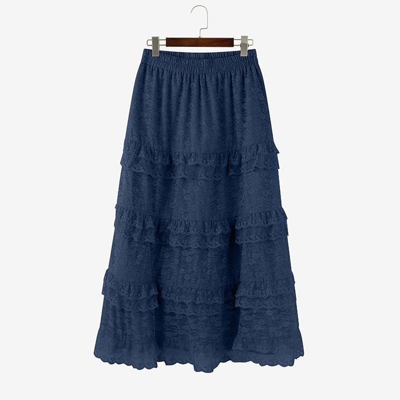 ZANZEA Женские летние модные пэчворк кружевные длинные юбки