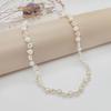 Baroque Natural Pearl & Daisy Beaded Clavicle Necklace - Light Luxury Style