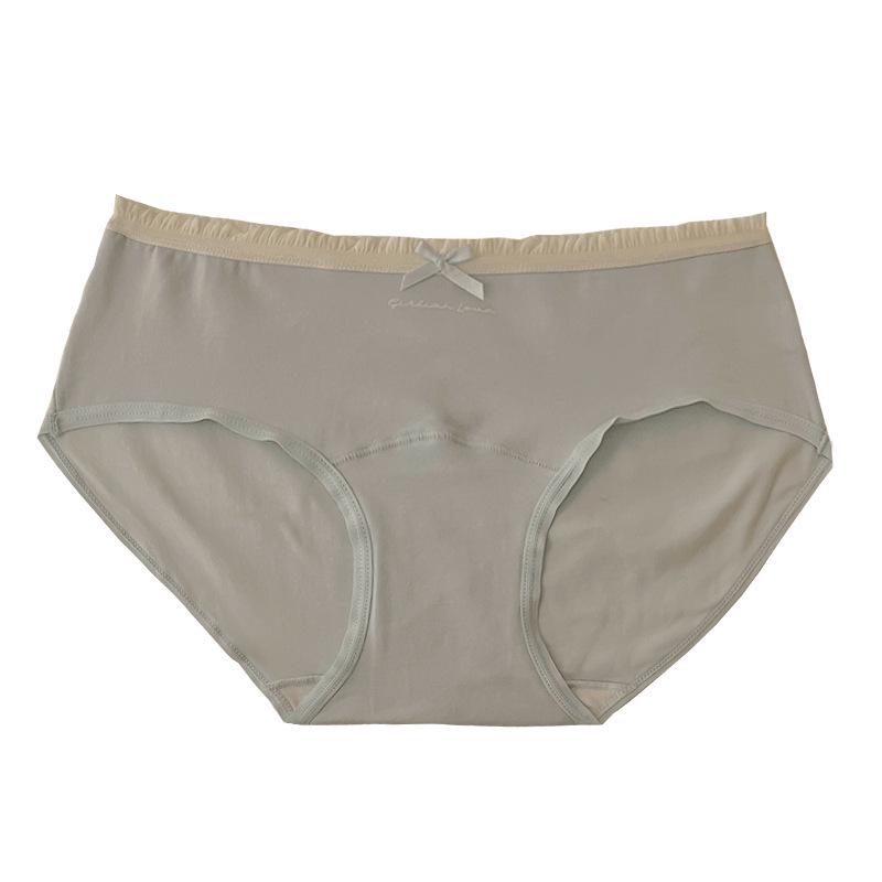 Женское антибактериальное хлопковое нижнее белье 7A, удлиненный шаговый шов, средняя талия, класс А, большой размер