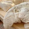 Кружевной постельный комплект в французском стиле 3/4 предмета - Хлопковое пододеяльник и наволочки Мягкий Дышащий Активная печать для домашнего постельного белья