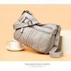 Ретро Мягкая Кожаная Сумка Через Плечо Много Карманов Однотонная Сумка Crossbody Идеально для Деловых Поездок Покупок