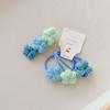 Cute Floral Hair Pin Elastic Hair Bands Handmade Woolen Knitting Hair Clips Barrettes for Children Girls Kids Hair Accessories