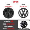 ABCD1 VW Car Front Grill Badge Rear Trunk Lid Emblem Logo 6C0853600 Auto Accessories For Volkswagen Polo 6 6C 2014 2015 2016 2017 2018