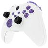 EXtremeRate Прозрачные сменные кнопки для Xbox Series X LB RB LT RT Бамперы Триггеры ABXY Синхронизация Кнопка Share и X, D-pad Start/Back [Прозрачный Фиолетовый]