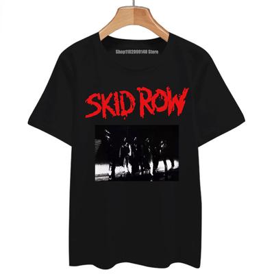 Skid Row Slave To The Grind Tour Мужская Женская Футболка Метал Рок Мерч Футболка Повседневная Уличная Одежда Мужская Одежда Футболки