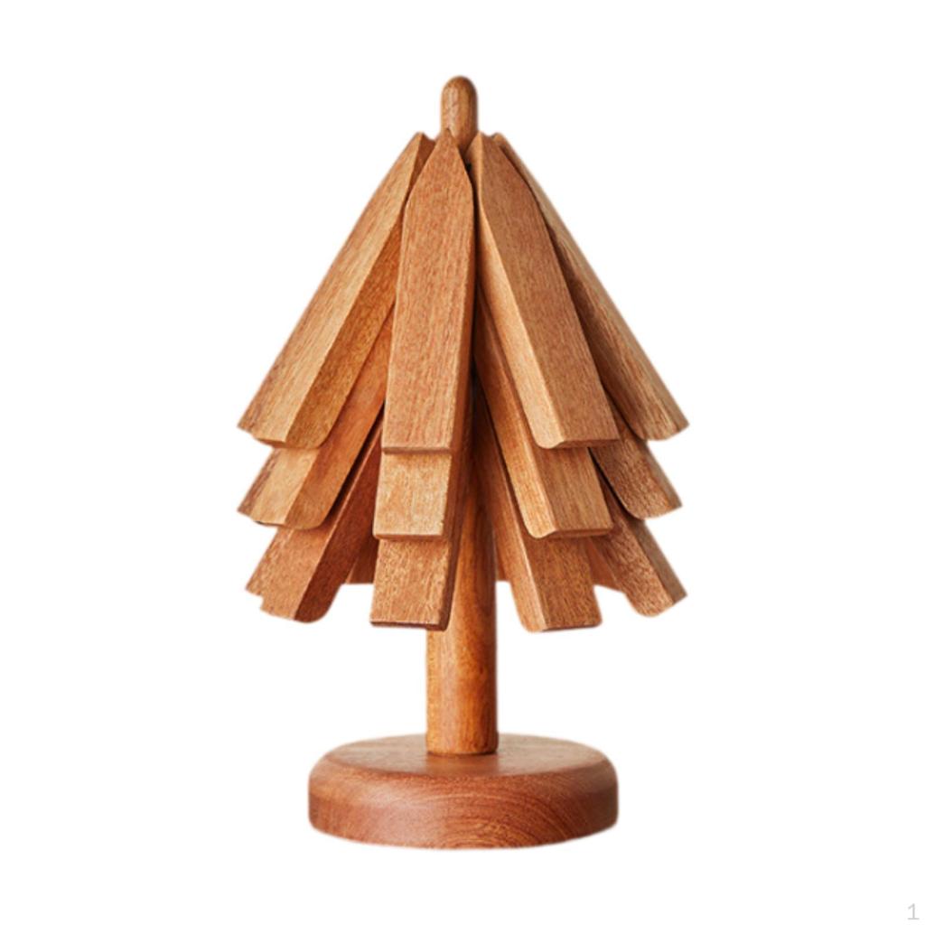 Eco-Friendly Wooden Table Coasters Set for Pots And Utensils