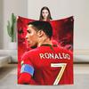 Плед CR7 Роналду Шерстяной Забавный Теплый Пледы для Декора Домашнего Текстиля