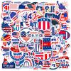 50 Stars And Stripes Independence Day Stickers American Flag Election Personality Graffiti Stickers